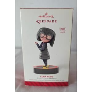 Hallmark: Edna Mode - Disney Pixar Incredibles - Magic Sound- Keepsake Ornament